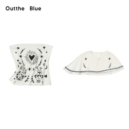 OuttheBlue_Moonlight_Cat_Print_Asymmetrical_One_Shoulder_Women&