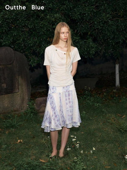 OuttheBlue Nomad Bead Lace Trimmed T-shirt