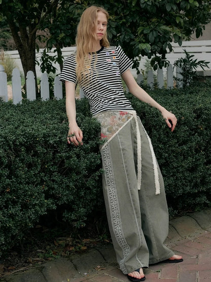 OuttheBlue Nomadic Print Cotton Triangle Scarf