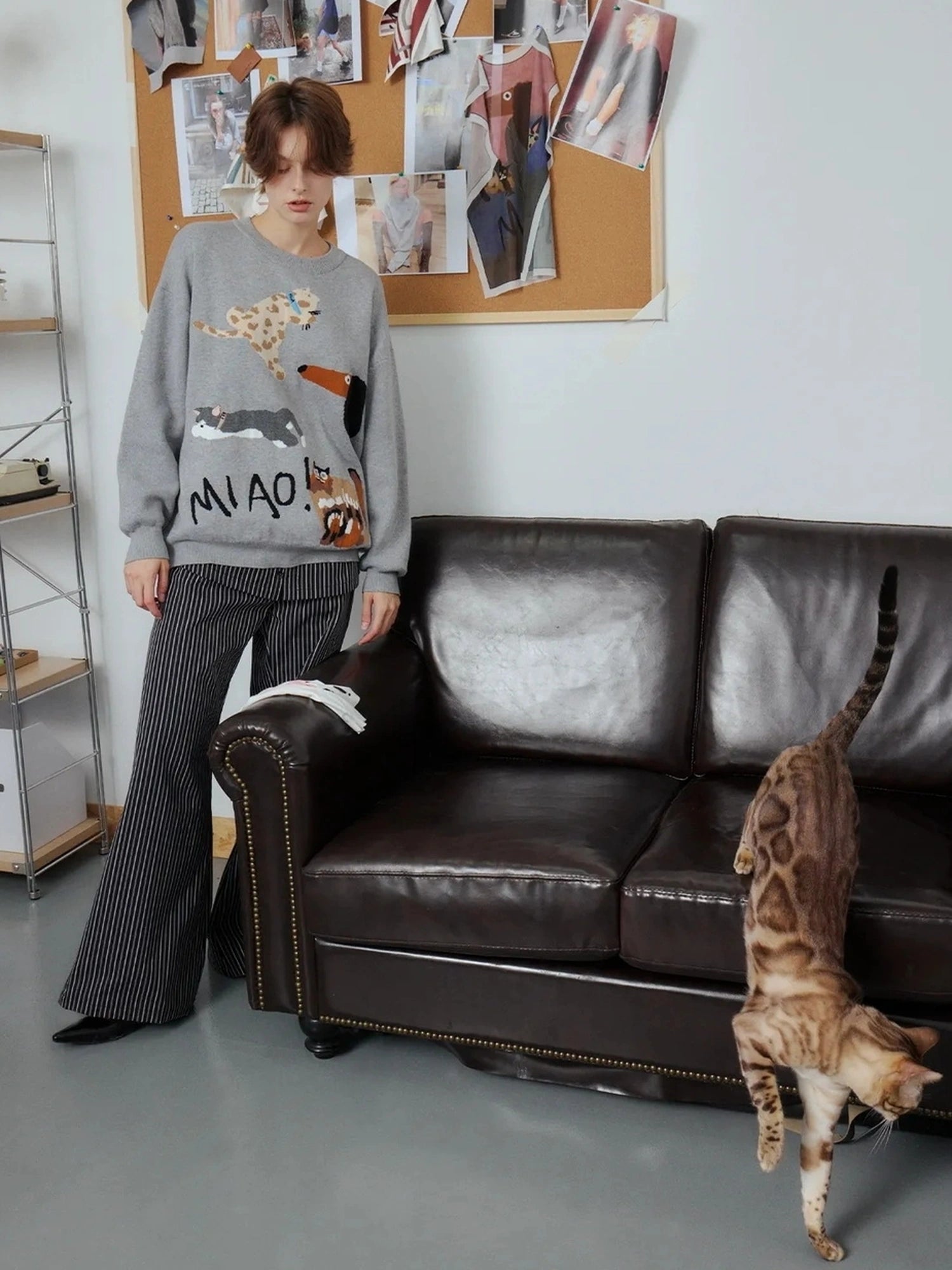 OuttheBlue Out The Blue Cotton Sweater Cat Dog Paradise