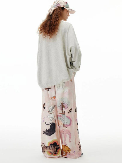 OuttheBlue Out The Blue Disco Glitter Loose Sweatshirt