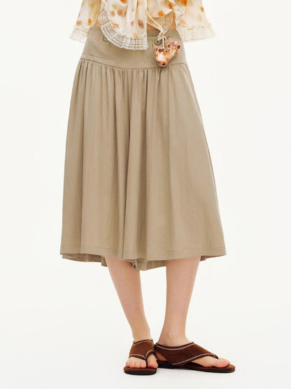 OuttheBlue Peanut Butter Wide Leg A Line Slim Draped Women&
