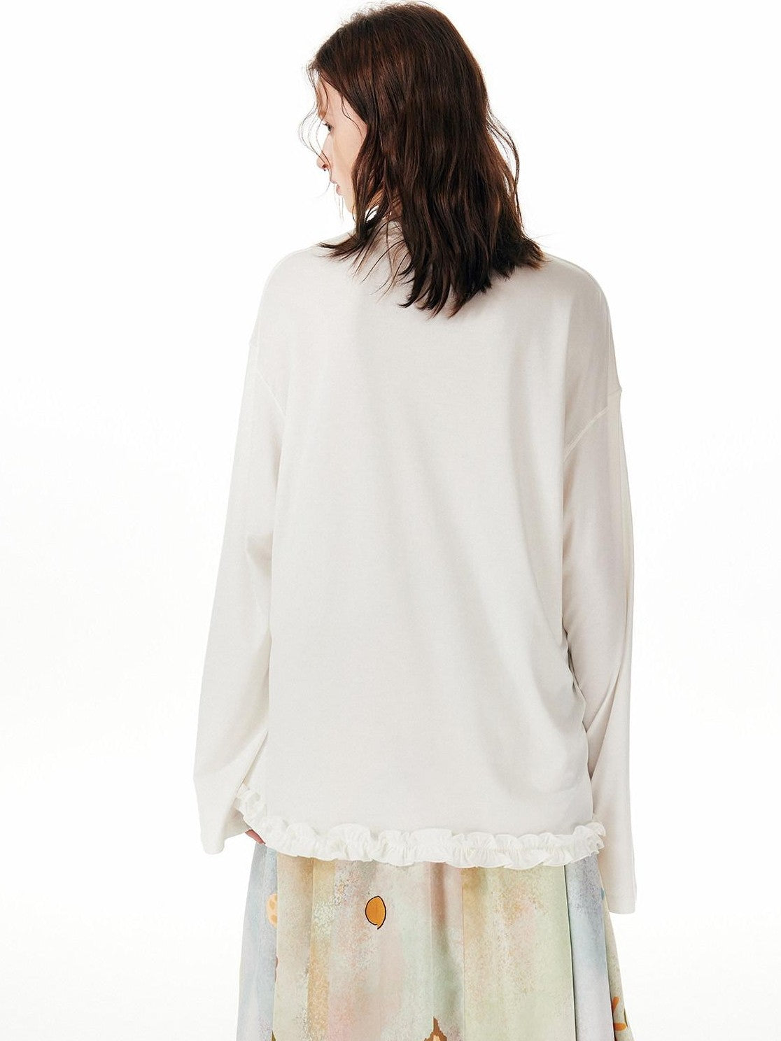 OuttheBlue Pink Ruffle Animal Print Women&