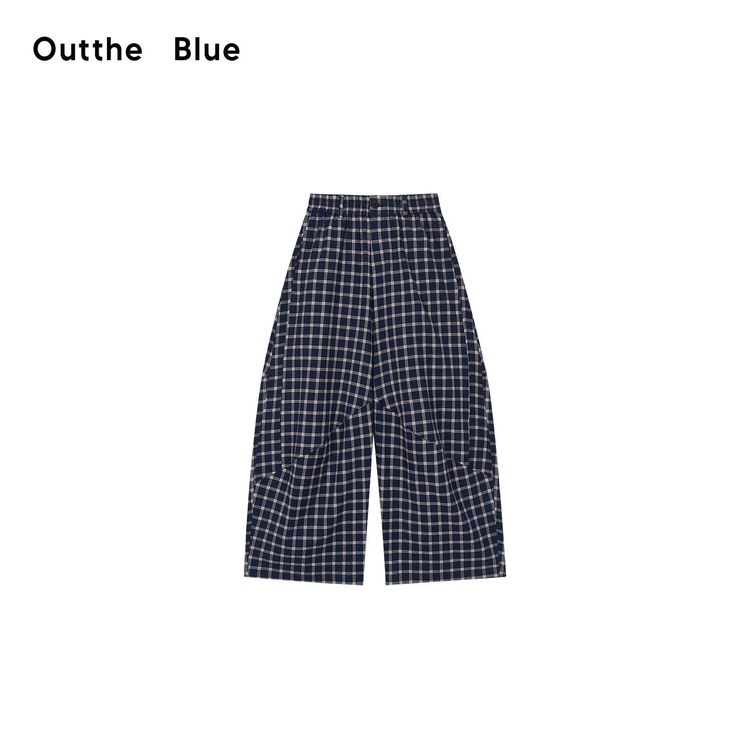 OuttheBlue_Plaid_Print_Octagonal_Button_Mid_Rise_Women&