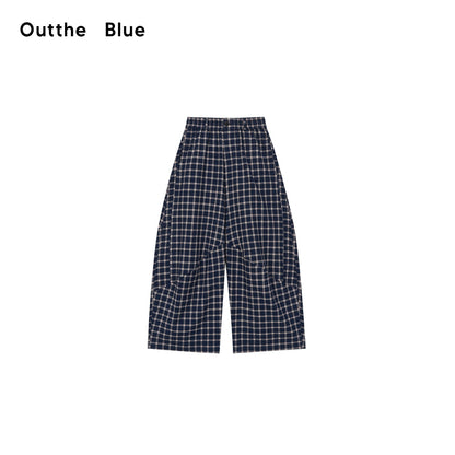 OuttheBlue_Plaid_Print_Octagonal_Button_Mid_Rise_Women&