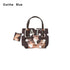 OuttheBlue Polka Dot Print Leather Strap Large Capacity Women&