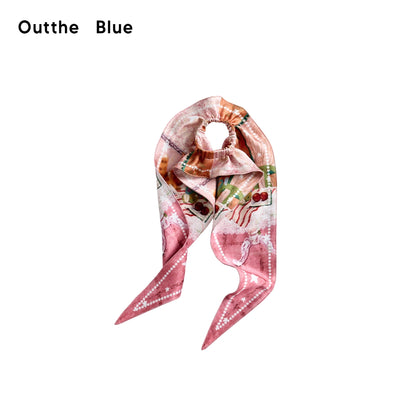 OuttheBlue_Puss_In_Boots_Orange_Manor_Diamond_Pattern_Scarf_Hair_Bow_MISSTT