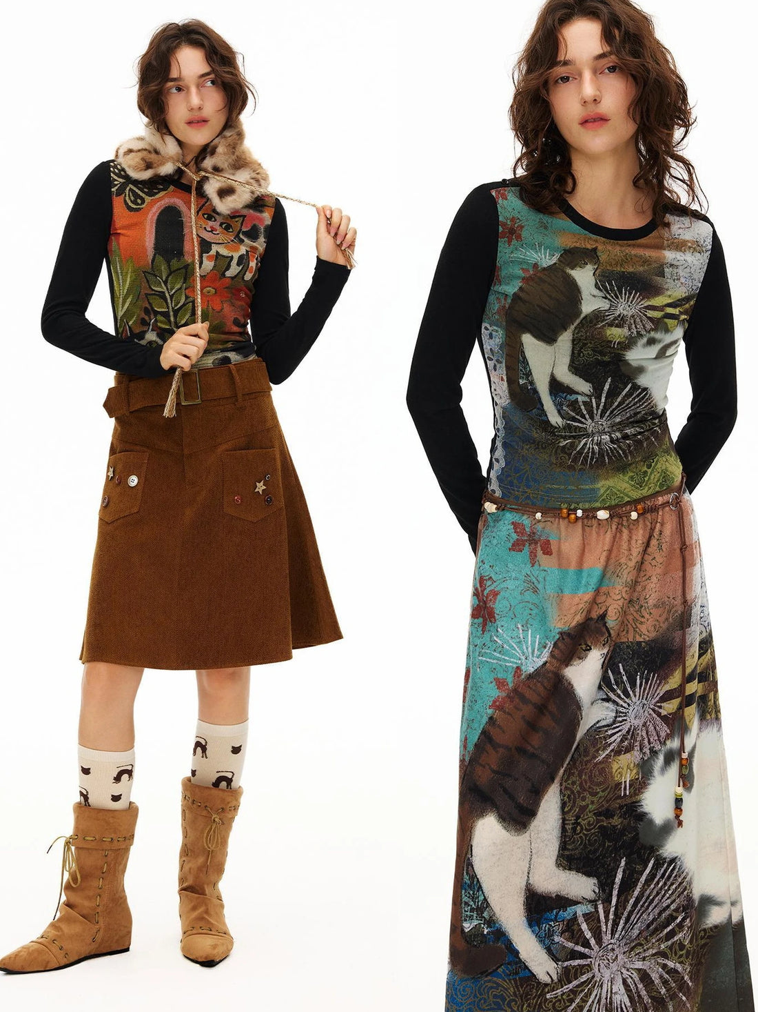 OuttheBlue Raglan Sleeve Wool Blend Knit Top
