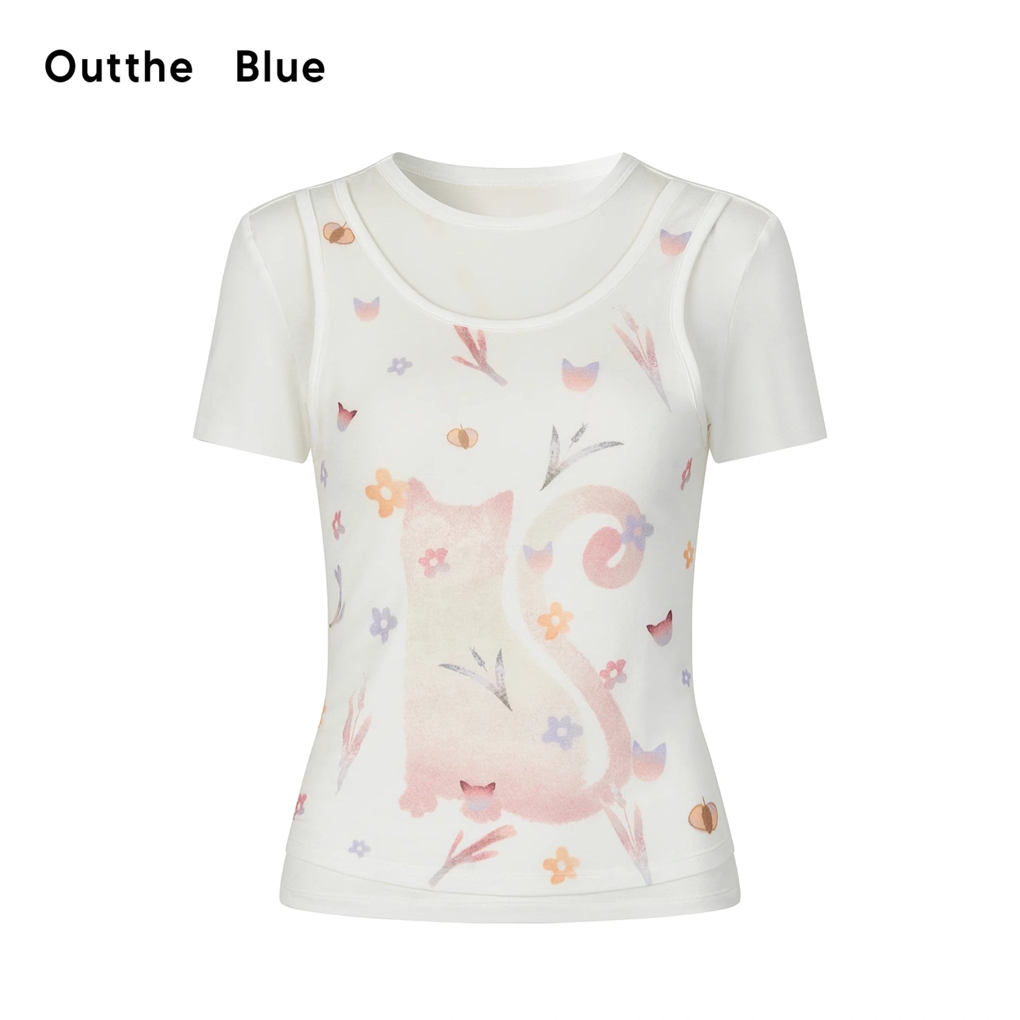 OuttheBlue_Rayon_Blend_Floral_Print_Short_Sleeve_V-neck_T-shirt_MISSTT