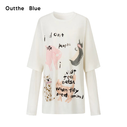 OuttheBlue_Relaxed_Cat_Print_T-shirt_Floral_Midi_Skirt_Set_With_Tote_Bag_MISSTT