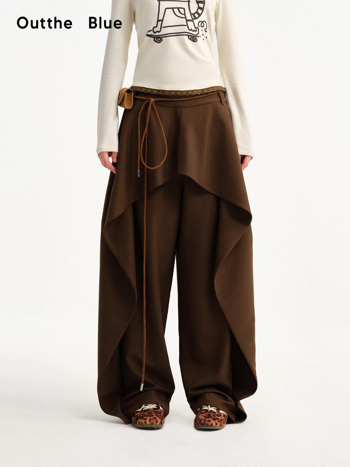 OuttheBlue Ruffle Deconstructed Patchwork Vintage Women&