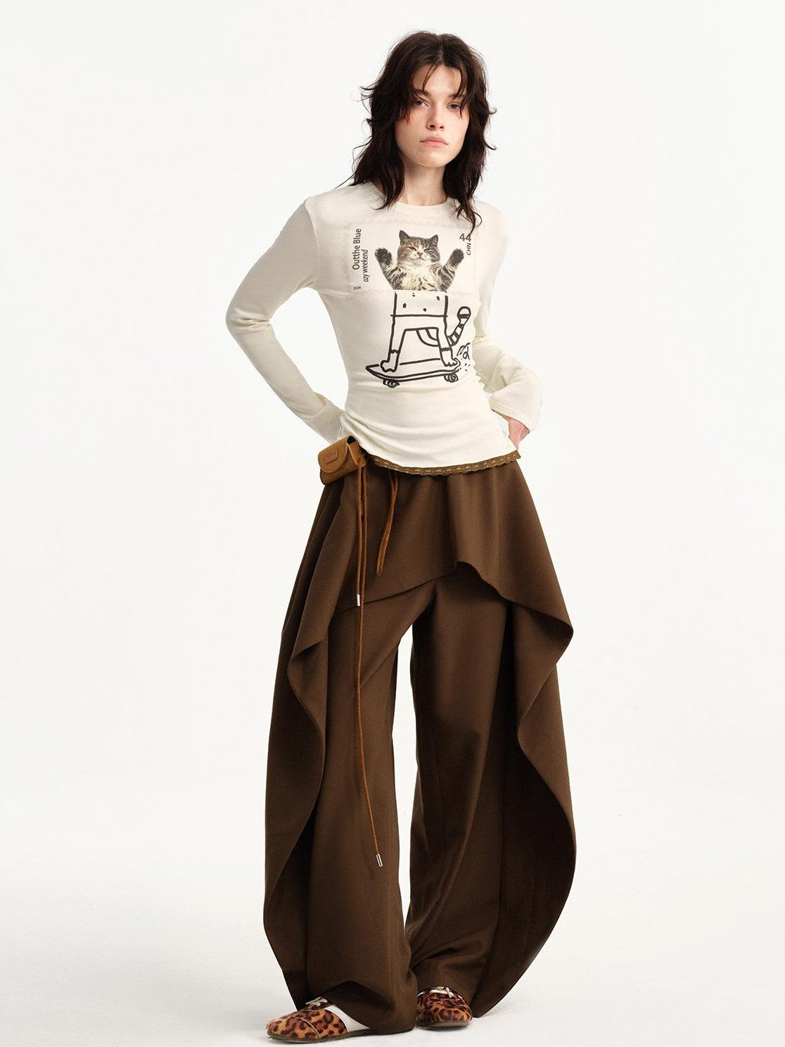OuttheBlue Ruffle Deconstructed Patchwork Vintage Women&