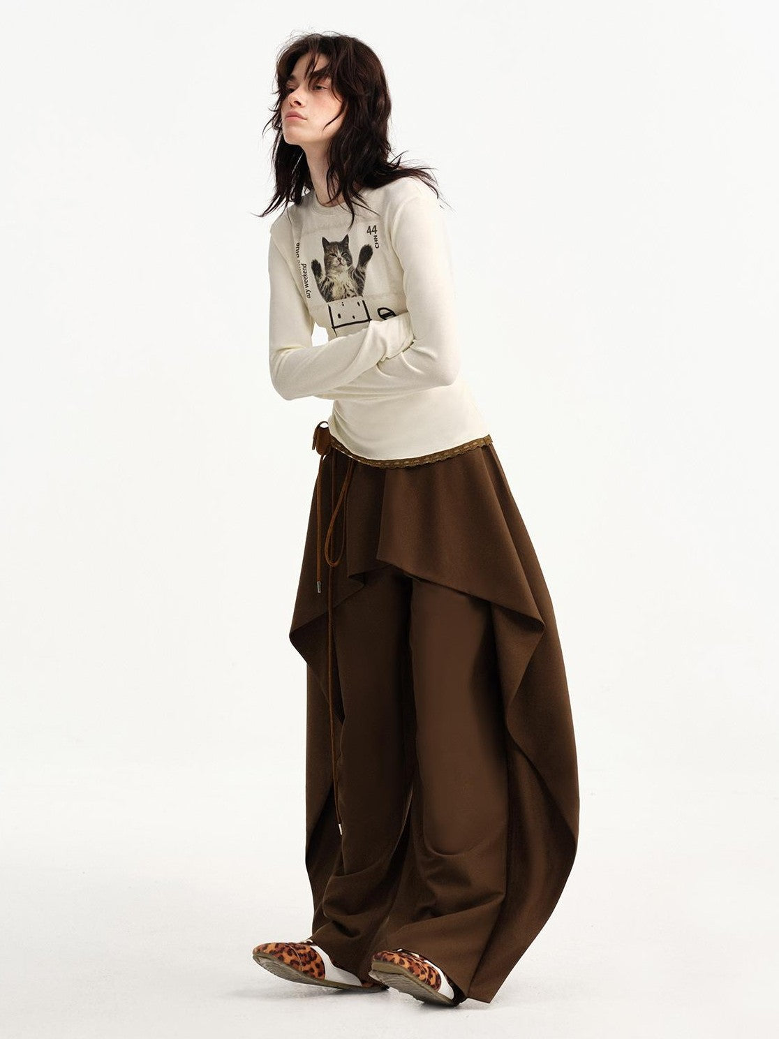 OuttheBlue Ruffle Deconstructed Patchwork Vintage Women&