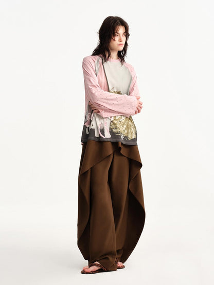 OuttheBlue Ruffle Deconstructed Patchwork Vintage Women&