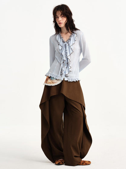 OuttheBlue Ruffle Deconstructed Patchwork Vintage Women&