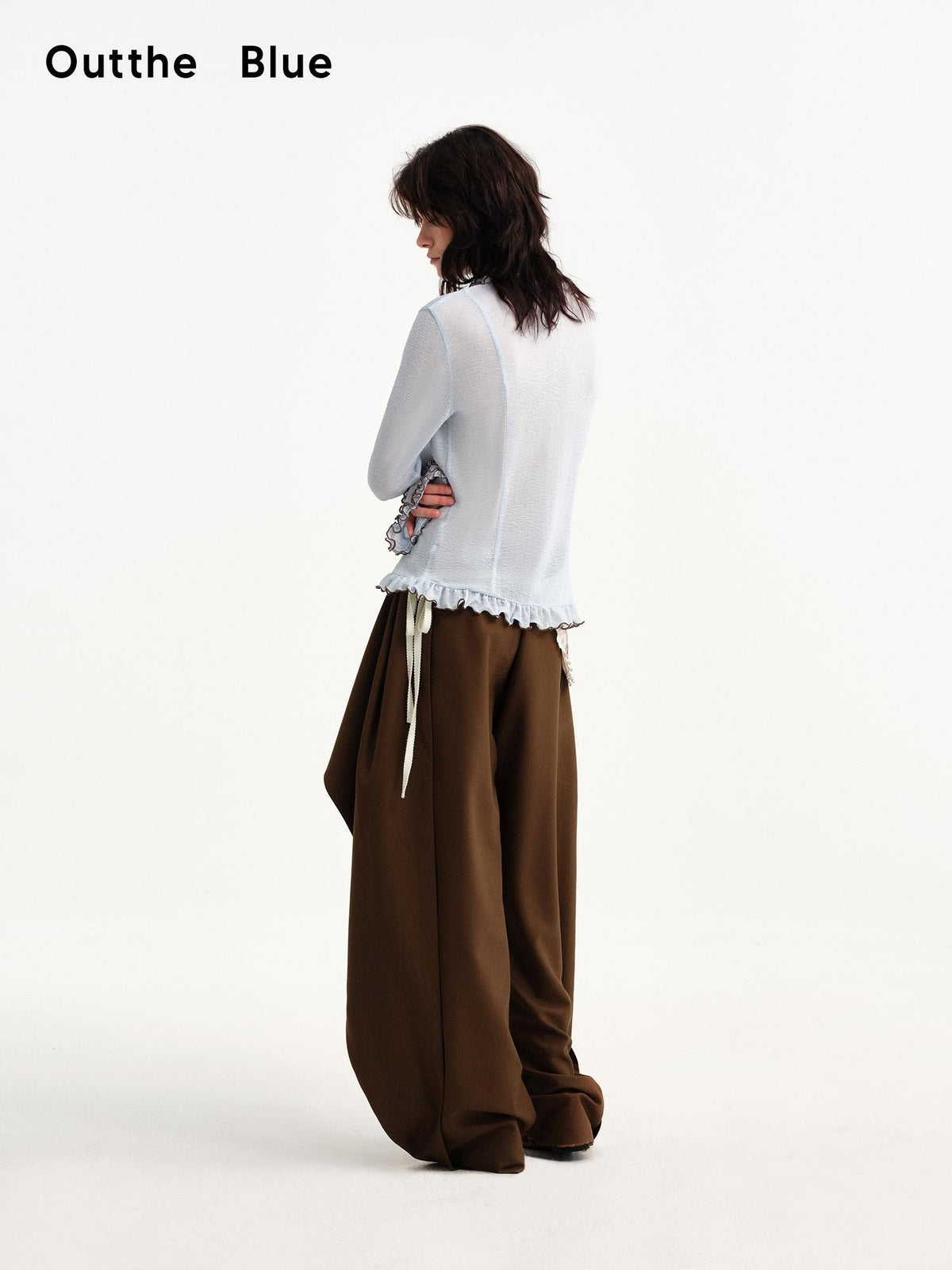 OuttheBlue Ruffle Deconstructed Patchwork Vintage Women&