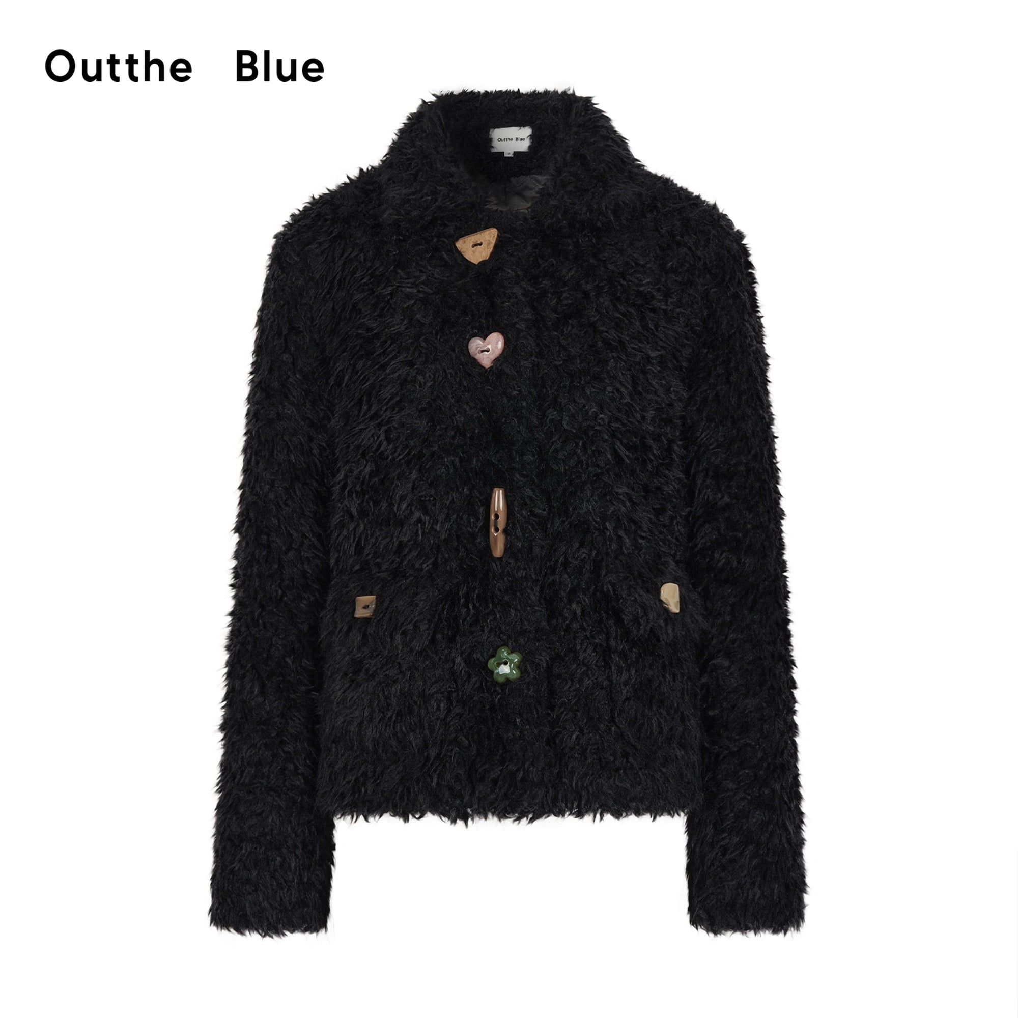 OuttheBlue_Slim_Fit_Black_Cropped_Faux_Fur_Coat_With_Colorful_Buttons_MISSTT