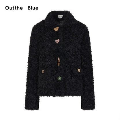 OuttheBlue_Slim_Fit_Black_Cropped_Faux_Fur_Coat_With_Colorful_Buttons_MISSTT