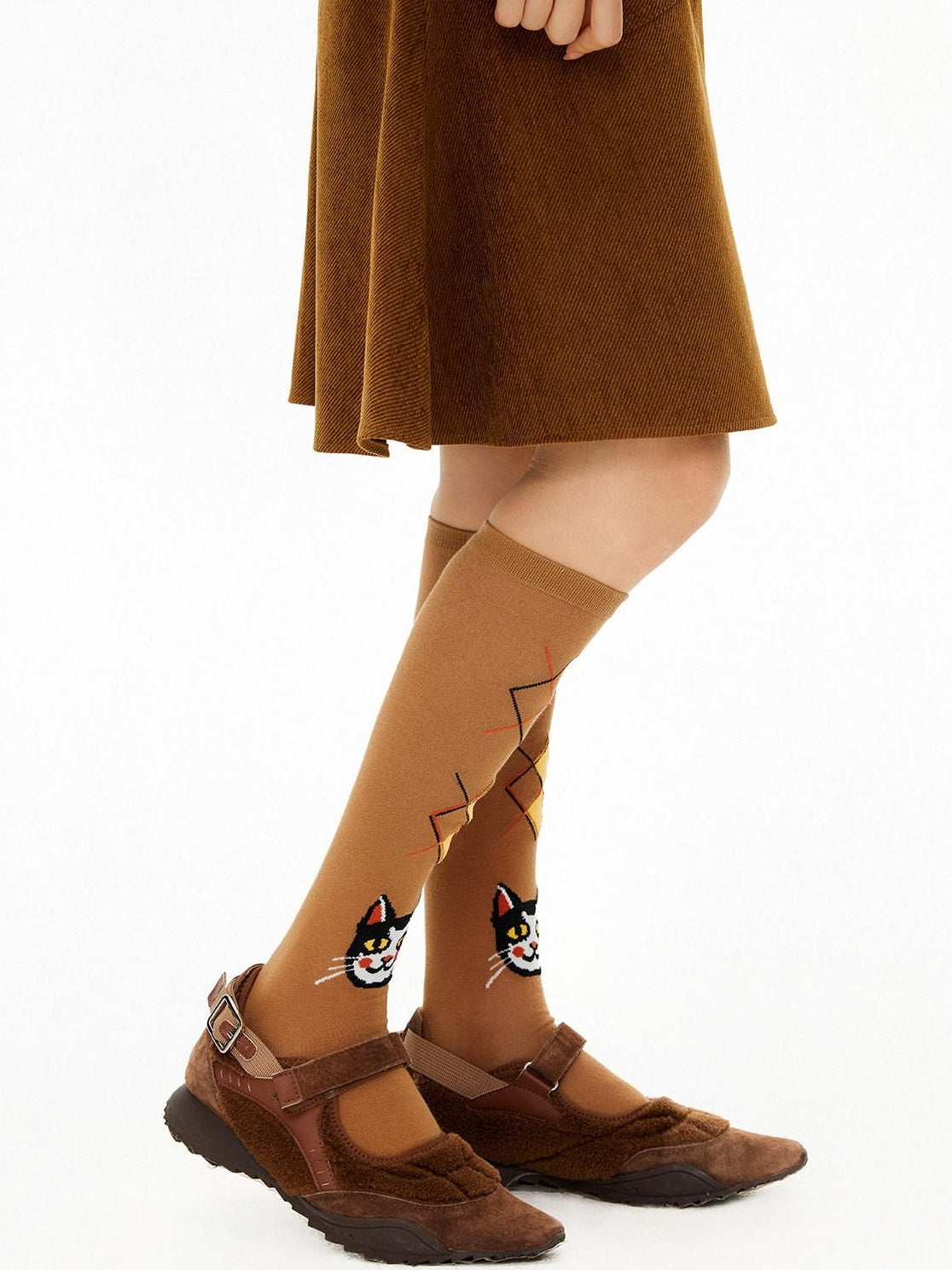 OuttheBlue Soft Cotton Blend Comfort Quirky Cartoon Cat Design Women Ankle Socks