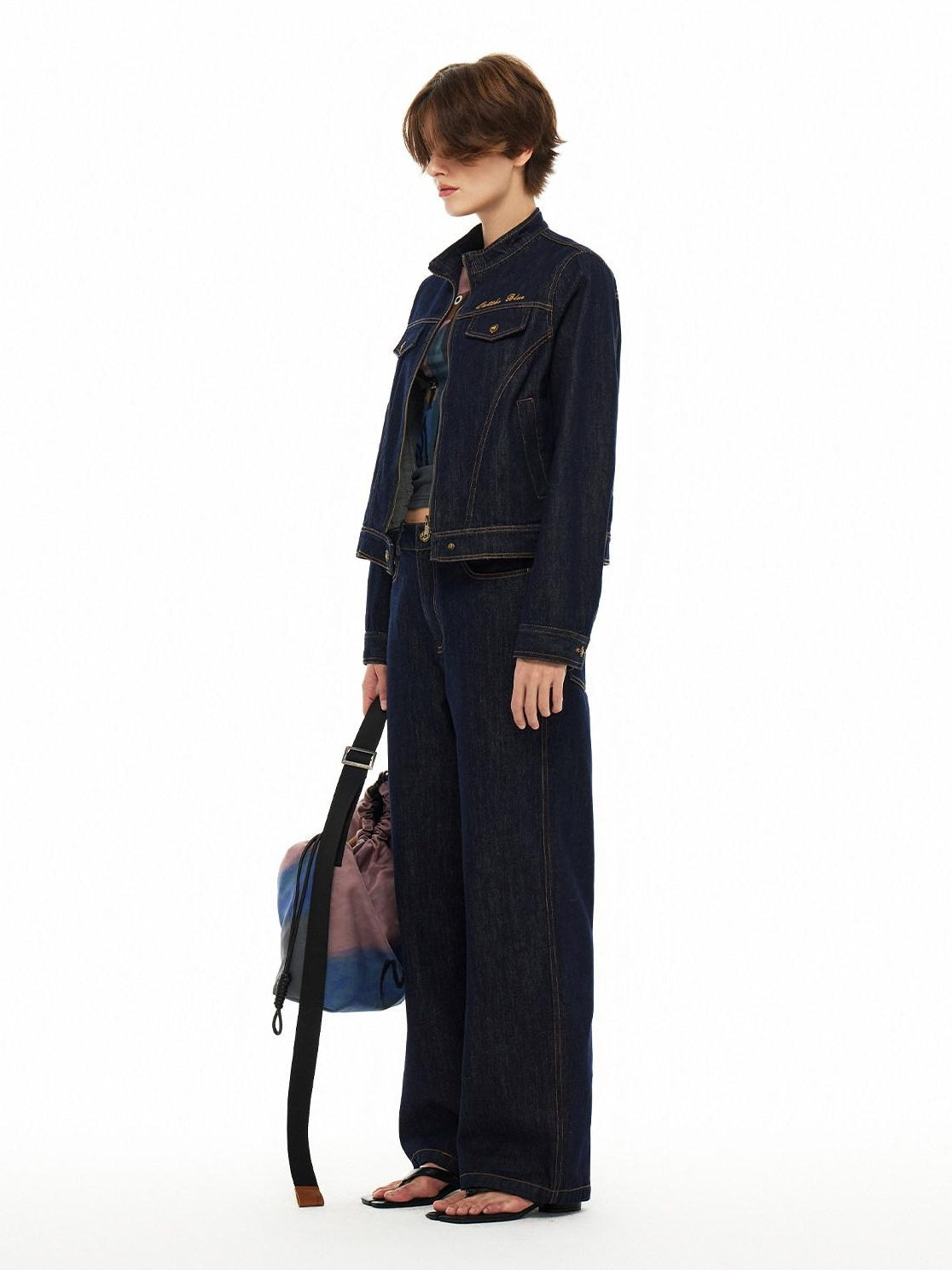 OuttheBlue Soft Cotton Blend Regular Fit Denim Blue Casual Essential Denim Jackets