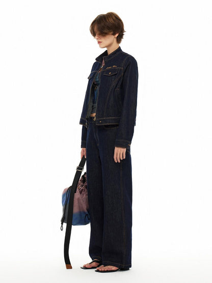 OuttheBlue Soft Cotton Blend Regular Fit Denim Blue Casual Essential Denim Jackets