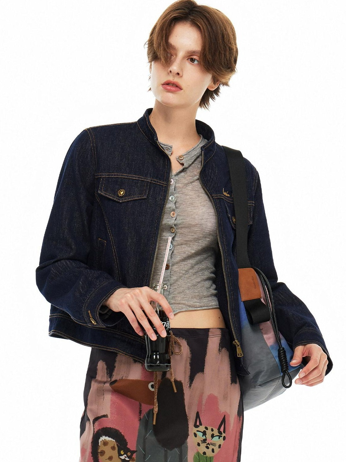 OuttheBlue Soft Cotton Blend Regular Fit Denim Blue Casual Essential Denim Jackets