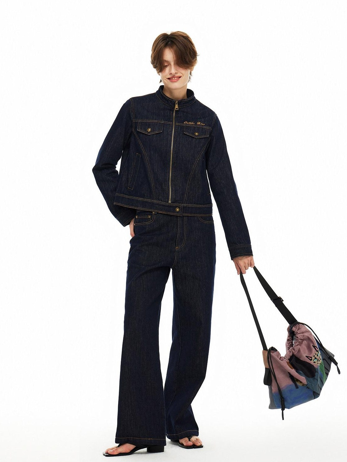 OuttheBlue Soft Cotton Blend Regular Fit Denim Blue Casual Essential Denim Jackets