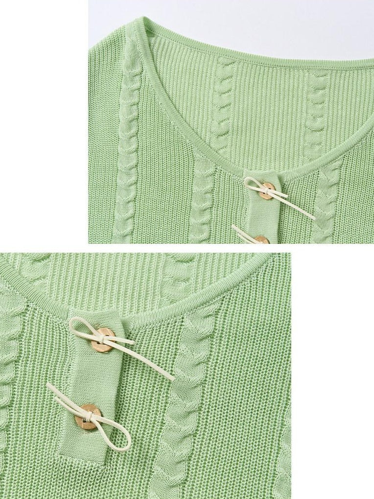 OuttheBlue Soft Lyocell Blend Casual Loose Bow Women Pullover Round Neck Knitwear