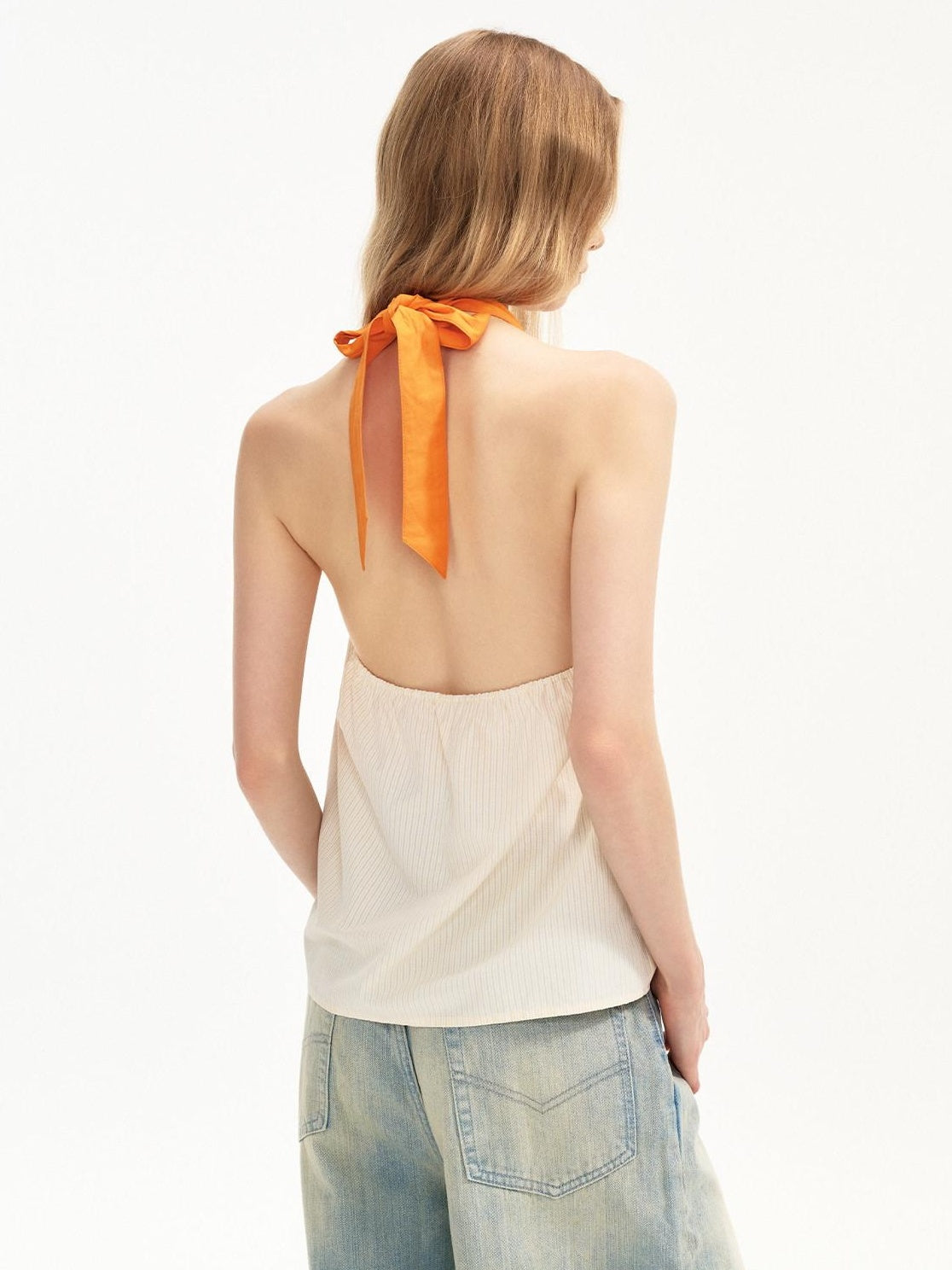 OuttheBlue Soft Lyocell Blend Floral Print Original Halter Loose Fit Women Casual Tank Tops