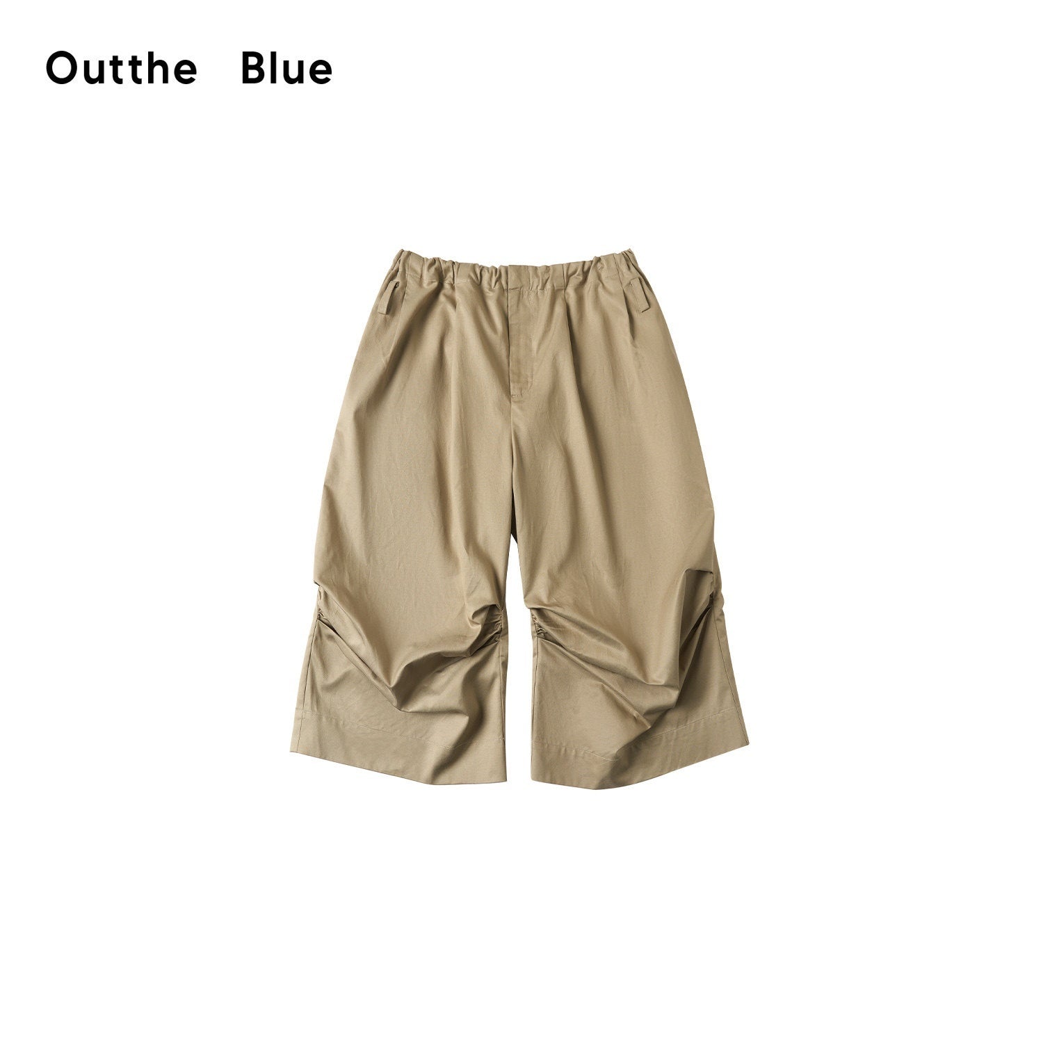 OuttheBlue Soft Lyocell Blend Relaxed Wide Leg Pleated Women Natural Waist Chinos
