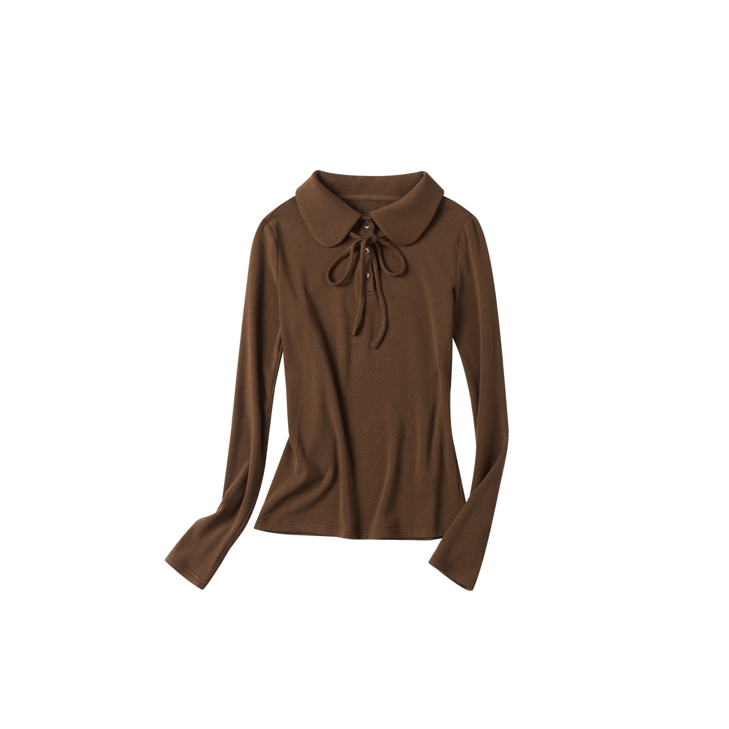 OuttheBlue_Soft_Viscose_Wool_Blend_Slim_Fit_Henley_Long_Sleeve_Casual_Women_Cocoa_T-Shirt_MISSTT