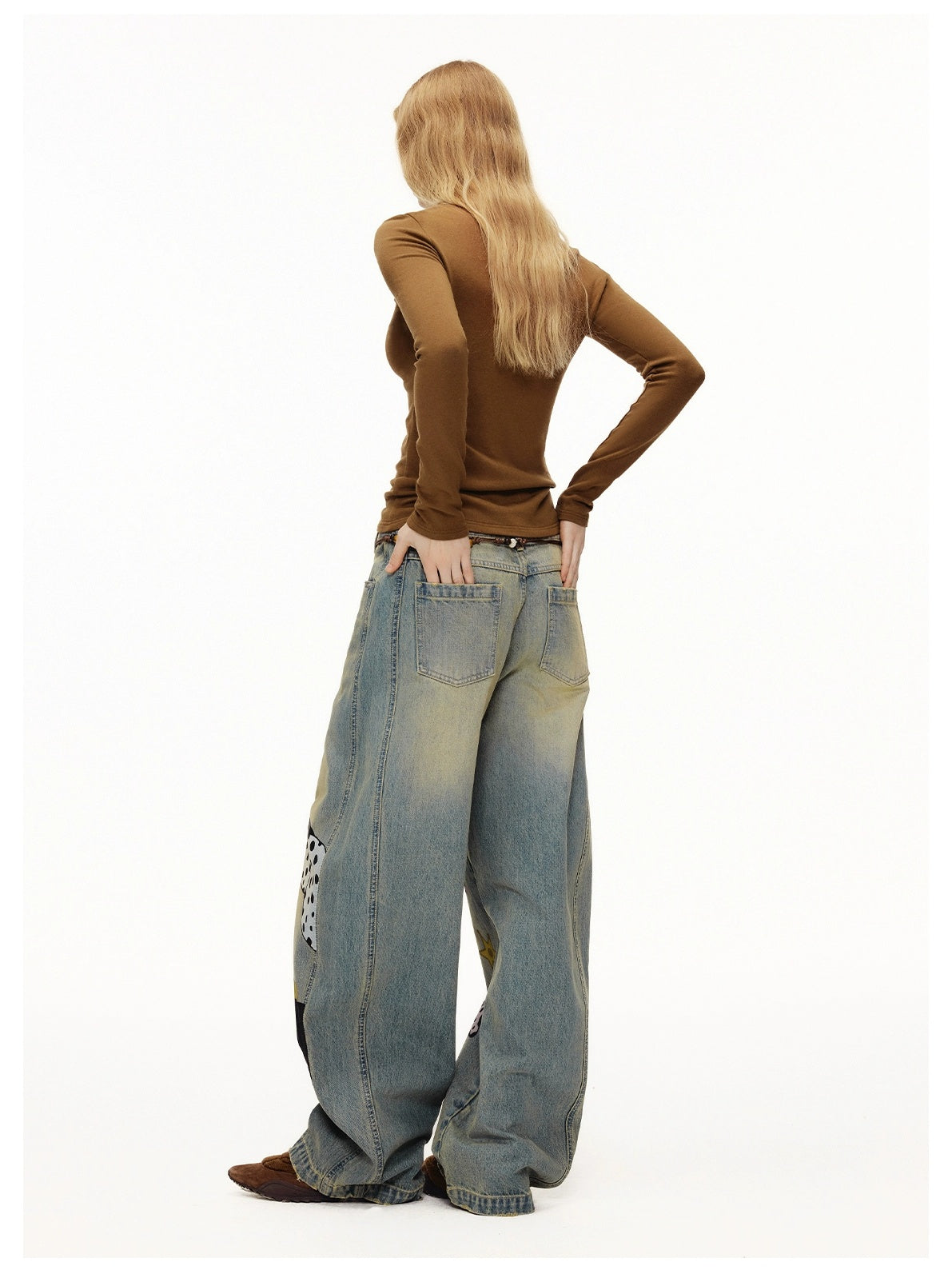 OuttheBlue Soft Viscose Wool Blend Slim Fit Henley Long Sleeve Casual Women Cocoa T-Shirt