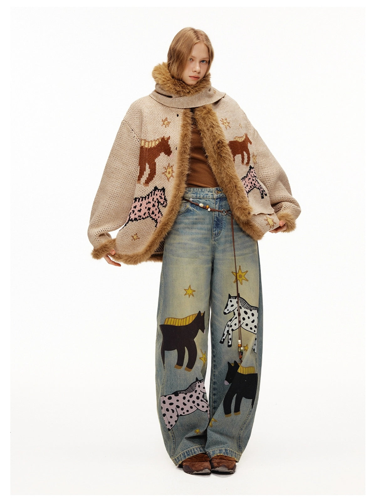 OuttheBlue Soft Viscose Wool Blend Slim Fit Henley Long Sleeve Casual Women Cocoa T-Shirt