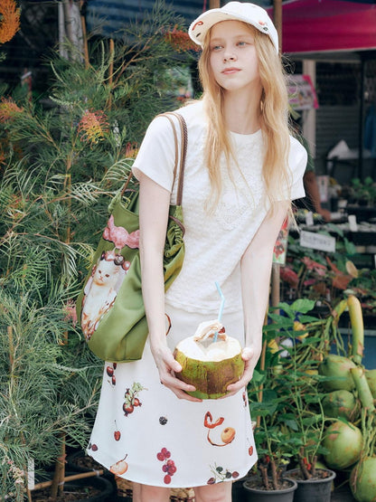OuttheBlue Spacious Olive Green And Cream Commuter Tote For Women New Arrival Handbags