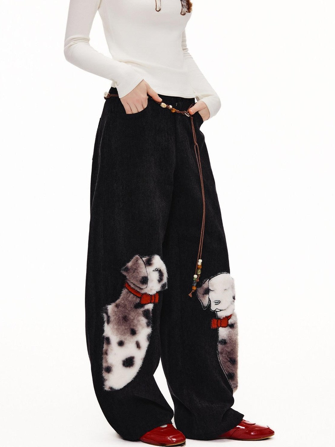 OuttheBlue Spotted Applique Women&