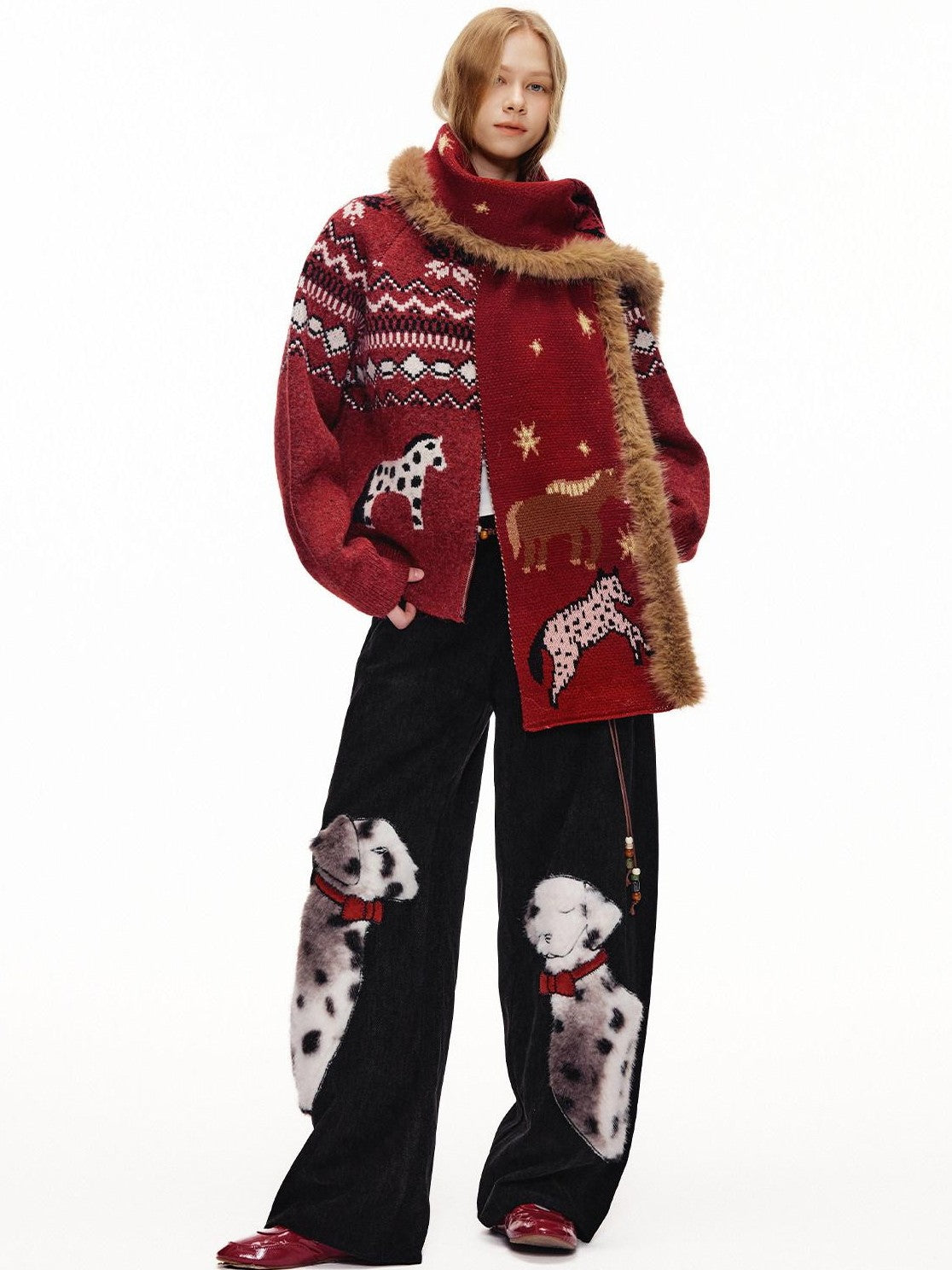 OuttheBlue Spotted Applique Women&