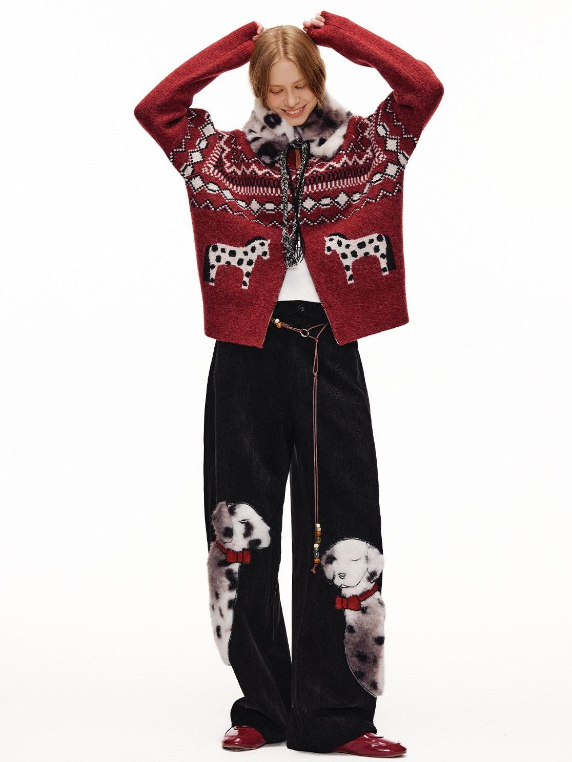 OuttheBlue Spotted Applique Women&