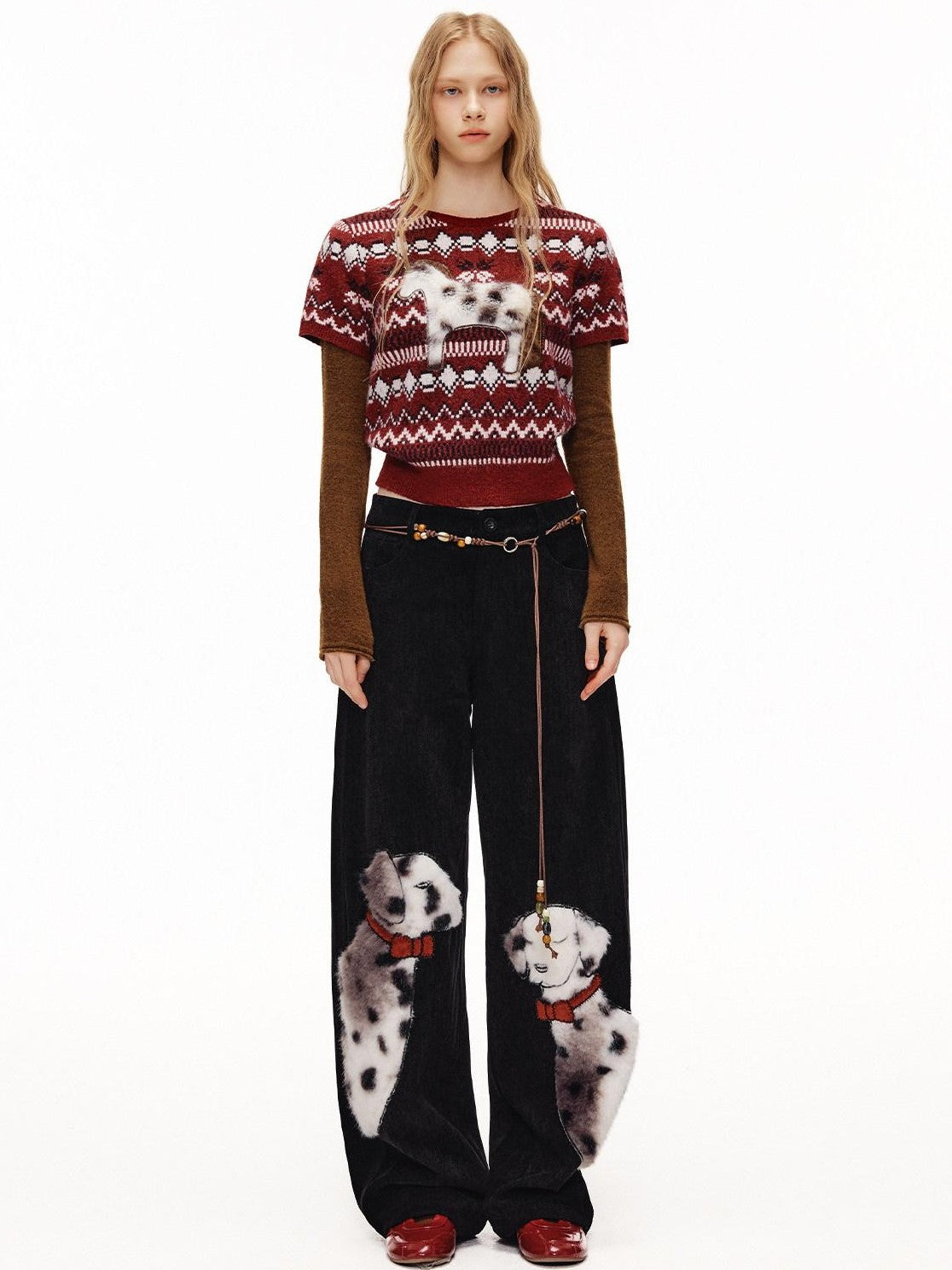 OuttheBlue Spotted Applique Women&