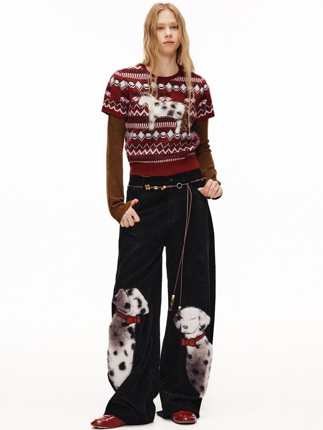 OuttheBlue Spotted Applique Women&