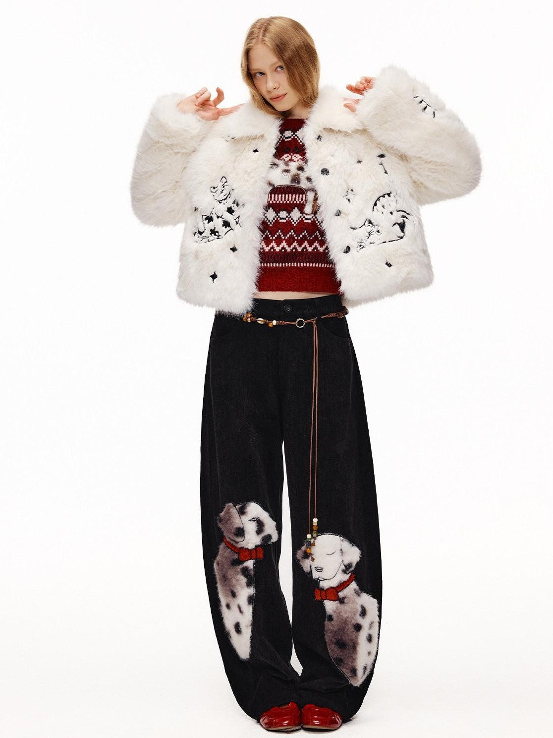 OuttheBlue Spotted Applique Women&