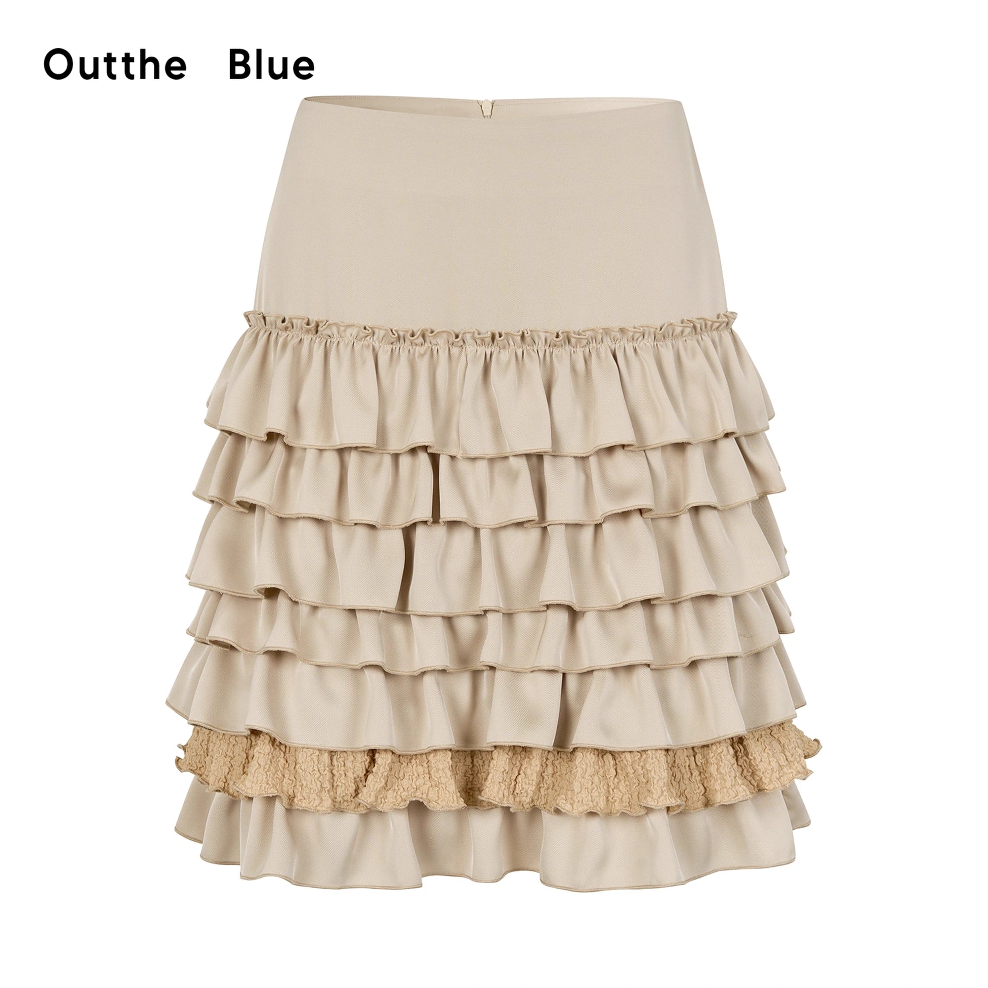 OuttheBlue_Stacked_Pleated_Midi_Cake_Skirt_In_Khaki_MISSTT