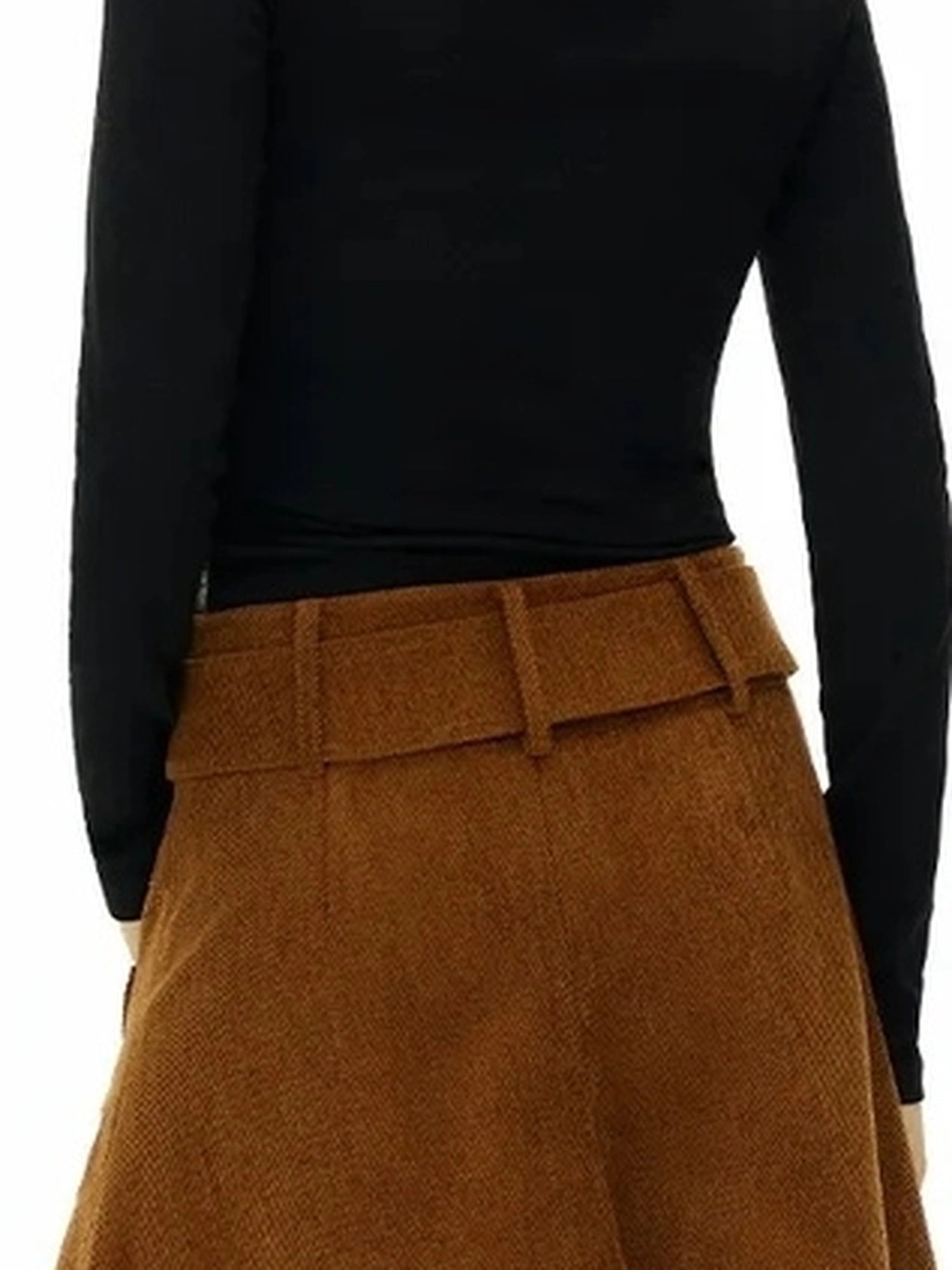 OuttheBlue Starry Corduroy A Line Midi Skirt