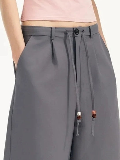OuttheBlue Straight Leg Shorts With Lace Trim
