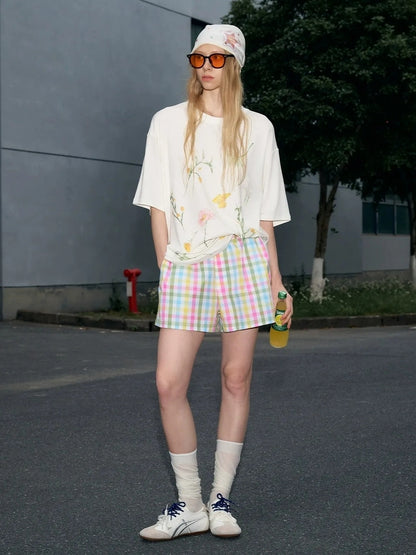 OuttheBlue Summer White Floral T-shirt