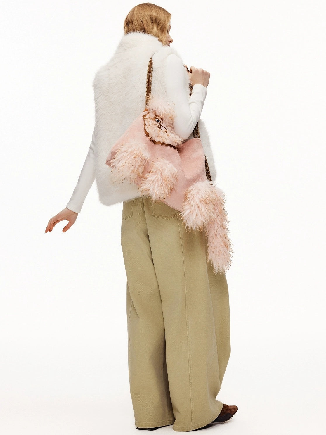 OuttheBlue Sweet Cool Cat Accent Square Single Shoulder Women Fashion Bag