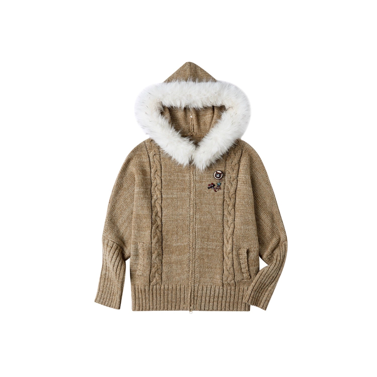 OuttheBlue_Thermal_Warm_Hooded_Zip_Cardigan_Loose_Commuter_Style_Women_Knit_Sweater_MISSTT