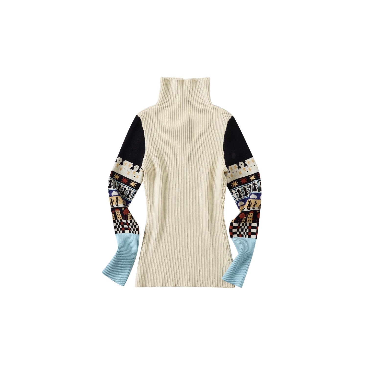 OuttheBlue_Thermal_Warm_Slim_Fit_Long_Sleeve_Commuter_Women_Ivory_Poly_Blend_T-Shirt_MISSTT