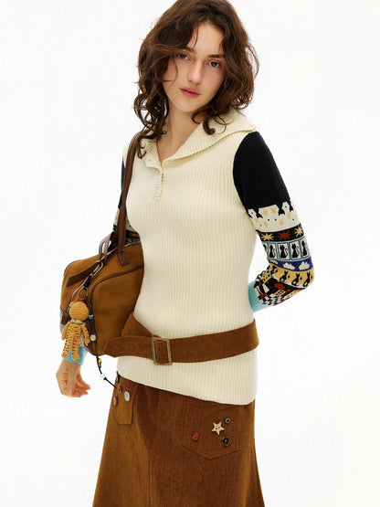 OuttheBlue Thermal Warm Slim Fit Long Sleeve Commuter Women Ivory Poly Blend T-Shirt