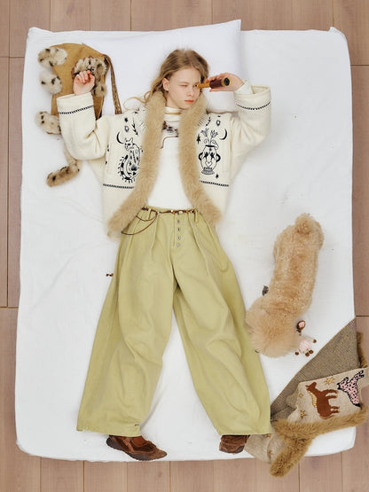 OuttheBlue Thick Wool Blend Commuter Relaxed Fit Boat Neck Women Moonlight White Jacket