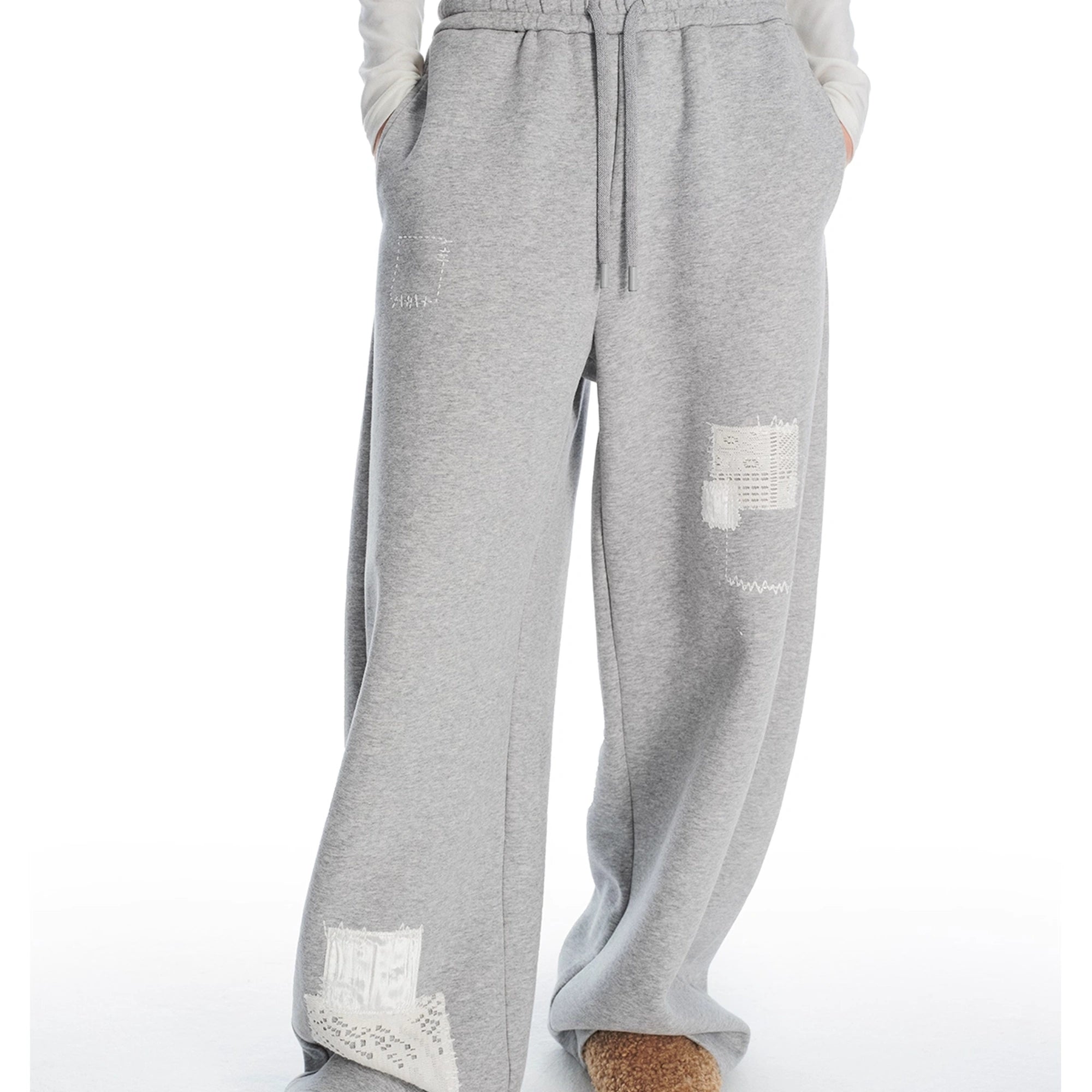 OuttheBlue_Velvet_Lace_Appliqué_Fleece_Jogger_Pants_MISSTT